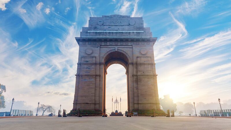 Front View of India Gate in Delhi